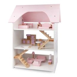 Doll House Accessories Childrens playhouse toys pretend to play with furniture toys three story doll house Q240522