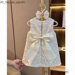 Girl's Dresses Girl Princess Tweed Classic Dresses Fashion Kids Vintage Baby Casual Wear Vestidos 1-8Ys Christening Children Ceremonial Clothes 6D3 C5f