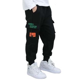 2022 New Children Leisure Trousers 4-14 Years Fashion Spring Autumn Cotton Sport Kids Korean Style Boy Cargo Pants L2405