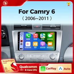 Car Dvd Multimedia Player for Toyota Camry XV40 2005-2011 Carplay Android Auto Radio Car Radio 4G Navigation GPS RDS DSP 48EQ