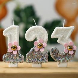 Party Supplies 0-9 Birthday Candles Handmade Creative Digital Candle Cake Decoration Girl Home