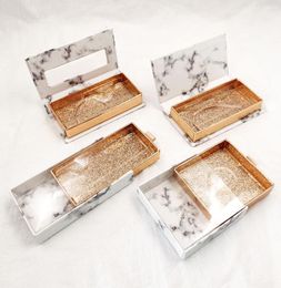 NEW whole Square lash box alse Eyelash packaging box fake 3d mink lashes boxes faux cils strip magnetic case empty6347570