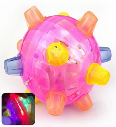 Flashing Dog Ball For Games Kids Ball Led Pets Toys Jumping Joggle Crazy Football Children039s Funny Coloured dog toy New Promot3591834