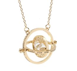 Film Gold Plated Harry Jewellery Potter Time Turner Hourglass Necklace30733711291146