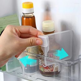 Kitchen Storage 20pcs Refrigerator Partition Board Retractable Plastic Divider Splint Bottle Can Shelf Organizer