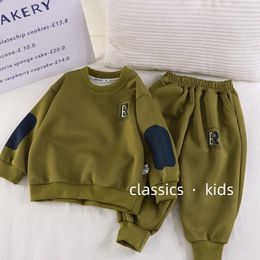 Clothing Sets Spring Autumn Kids Cotton Sports Suits Baby Pullover Pants 2Pcs Children Clothes Boys Girls Casual Outfit