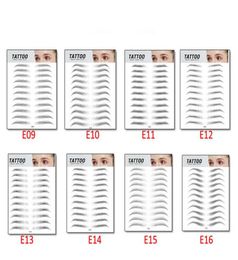 MP041 Eyebrows Sticker Water Transfer Hairlike Eye Brow Tattoo Stickers Long Lasting False Eyebrow Enhancers makeup tools6556466