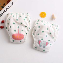 3PCS Korean Style Cute Cotton Waterproof Training Pants New Baby Diaper Infant Washable Shorts Panties Nappy Changing Underwear