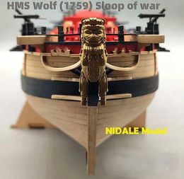 Model Set Scale1/48 HMS Wolf 1759 Royal Navy Ship Model Construction Kit Wooden Sailboat Model S2452399
