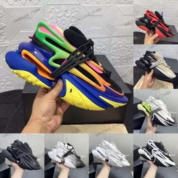 35-46 Größe Unicorn Sneaker Schuhe Herren Neopren Leder Low Top Sneakers Frauen brandneue Mode Outdoor-Weltraum Trainer Chunky Platform Dad Schuh Runner Bullet Schuhe