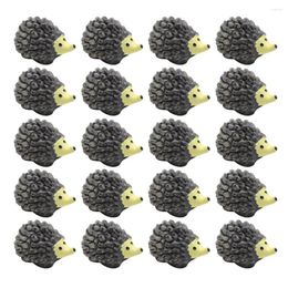 Garden Decorations Mini Hedgehog Figurines Simulation Animal Ornaments Potted Plants Plant Resin Crafts Micro DIY Landscape