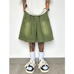 Shorts Summer Shorts Mashion Fashion Vintage Oversaze Oversate Denim Shorts Mens Streetwear Hip-Hop Shorts Shorts Shorts Shorts M-2xl 240523