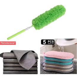 Cleaning Kit Wipe Cloth Stripless Thick Magic Cleaning Cloth Reusable Superfine Fibre Wet Wipes Suitable for Windows Glass Towels Kitchen240521