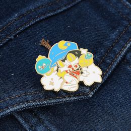 cartoon character game enamel pin childhood game movie film quotes brooch badge Cute Anime Movies Games Hard Enamel Pins