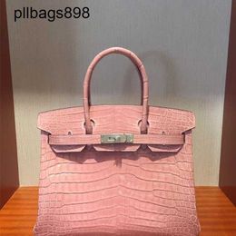 Designer Bag Crocodile Leather 7a Handbag All milkshake powder cherry blossom pink fog face 25 30 35