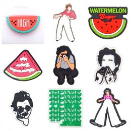 New Design Harry Style Clog Charm Shoe Wholesale Charms for Backpack Lady Pins Pencil Case Decoration bags shoes accessories