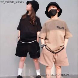 Barnkläder sätter sommarbrev tryckt träning Barnens sportssport pojke flickor kort tvådelar kostym pojkar casual kostymer 6 färger 5cd