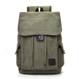 Men's Backpack Schoolbag For Teenagers Large Capacity Canvas Backpacks Male Vintage Rucksack Anti Theft Backpack Men Travel Bag 21 263N