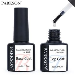 Parkson No Wipe Top Base Coat Nail Gel polish Design Enhancer Varnish Semi Permanent Soak Off UV LED Art Tool 240510