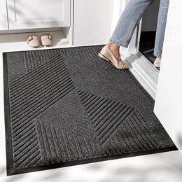 Carpets Household Commercial Indoor Outdoor Rubber Doormat Non Slip Wear Resistant Front Entrance Door Mat Easy To Clean Foot Carpet