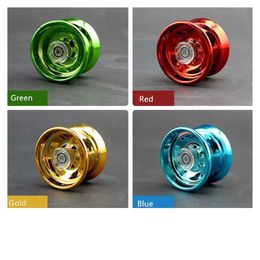 Yoyo 4-color magic yoyo responsive high-speed aluminum alloy lathe with rotating strings suitable for boys girls elderly children H240523