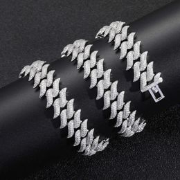 Custom Wholesale Sterling Silver Cuban Link Chain for Men Hip Hop Moissanite Jewelry