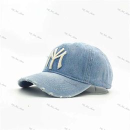 MY Hat Ball Caps New Adult Men Casual Vintage Denim Embroidery Baseball Cap Women Cotton Sports Hat Hip Hop Snapback Golf Hats Gorros NY Hat 442