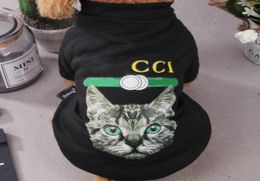 Designer Pet Dog Apparel French luxury G Vest Teddy Cat Summer Cotton Breathable T Shirts Two Legs Wear For Middle Small Dogs Clot8424451
