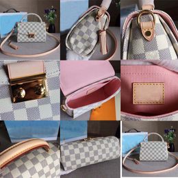 M41581 High Quality Shoulder Bag Women's Handbag Designer Grey White Checkered Bag Lightweight and Exquisite Fashionable Casual to Meet Daily Commuting Needs