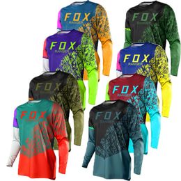 Men's T-shirts 2024 Mens Downhill Jersey Rangerfox Mountain Bike Shirt Off-road Dh Motorcycle Motochass Sportswear Qyxv