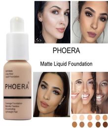 PHOERA Soft Matte Light Cream Long Lasting Liquid Face Foundation Makeup Coverage Foundation Natural Oil Control Maquiagem DH2593774