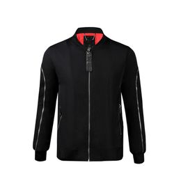 Philipps sade erkek ceket pp kafatasları marka sonbahar kış orijinal deri plein blazer fermuar siyah hip hop sokak kıyafeti motosiklet koleksiyonu dış giyim ceket ceketleri