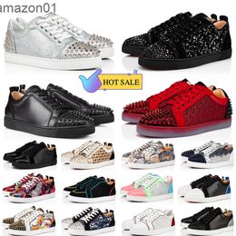 With Box Red Bottomlies Shoes 2024 New Luxury Fashion Designer Shoes Loafers mens shoes Plateforme Comfortable High Casual Women Shoe Black Flat Trainers Casu 28EE