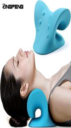 Accessories Cervical Spine Stretch Gravity Muscle Relaxation Traction Neck And Shoulder Massage Pillow Relieve Pain Correction4966435