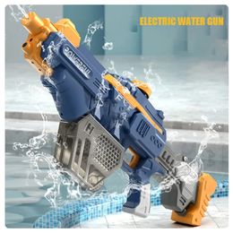 Electric Water Gun Powerful Blasters Squirt Guns Largecapacity Tank Summer Swimming Pool Outdoor Toy 240517