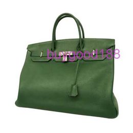 10A Biridkkin Designer Delicate Luxury Women's Social Travel Durable and Good Looking Handbag Shoulder Bag 40 Green Leather Handbag Authentic