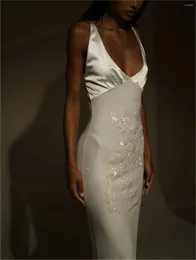 Платья для вечеринок белое французское вечернее платье элегантное кружевное v-образец подвески.