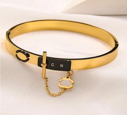 New Styles Bangle Flower Letter Brand Designer Bracelets Gold Plated Stainless Steel Men Womens Wristband Cuff Bangles Girls Wedding Party Charm Jewellery Gifts