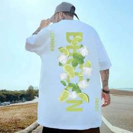 Designer Men's American Hot Selling Summer T-shirt Season New Daily Casual Letter Printed Pure Cotton Top CPFL