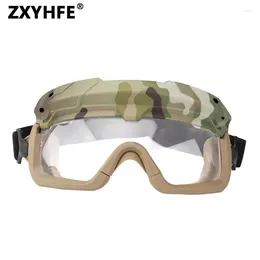 Outdoor Eyewear ZXYHFE Tactical Glasses Shooting Goggles Hunting Hiking CS Wargame Sports Safety Paintball Accessories Equipment