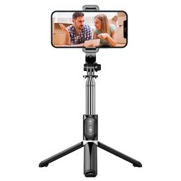 Selfie Monopods Portable selfie stick tripod phone holder wireless remote control compatible with iPhone and Android S2452207