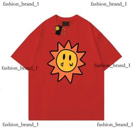 Men Draw T Shirt Designer T Shirt Smiley Sun Playing Cards Tee Womens draw t shirt Graphic Printing Drawdrew Tshirt Summer Trend Sleeve Casual Draw Shirts 71ce