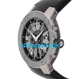 Luxury Watches Richamills Chronograph Mills RM 033 Extra Flat Automatic Titanium Men Strap Watch RM033 AL TI OHV9