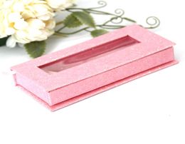 Light Pink Glitter False Eyelashes Packaging Box 3D Mink Lashes Empty Package Box Cardboard Magnetic Eyelash packaging box2724602