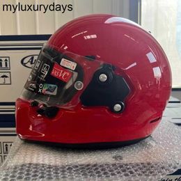 Arai Japan RAPIDE-NEO 3C Motorcycle Helmet Vintage Motorcycle Full Helmet for Men and Women Multicolor Helmets Red S (Recommended Head circumference 55CM)