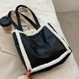 Bag Women Handbags 2024 Female Black Shoulder Ladies Winter PU Leather Soft Crossbody Purses