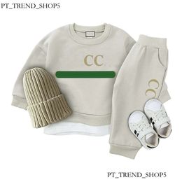 In Stock Designer Kids Clothing Sets Baby Boys Girls Sweater Suit Tops Pants Two-Piece F56