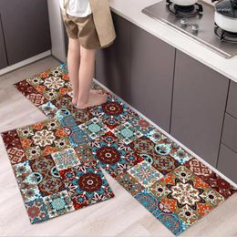 Carpets Printed Carpet Doormat Kitchen Anti-slip Modern Area Rugs Living Room Balcony Bathroom Hallway Geometric Bath Mat