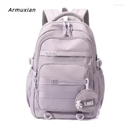 School Bags 2024 Fashion Middle For Girls High Simple Backpack Teenage Lightweight Large Capacity Book Bag