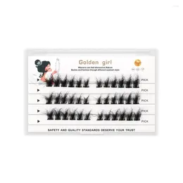 False Eyelashes 3 Pairs/set Multiple Pairs Pack 5D Curly Cluster Instant Wool Eyelash Extensions Dramatic Look Curling Fake Lashes Mixed